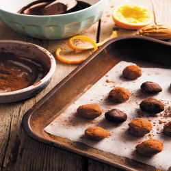 Orange-infused Chocolate Truffles